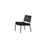 Gartensessel Lina Schwarz – Loungesessel 55×59×73 cm Stahl und Polster