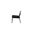 Gartensessel Lina Schwarz – Loungesessel 55×59×73 cm Stahl und Polster