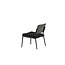Gartensessel Lina Schwarz – Loungesessel 55×59×73 cm Stahl und Polster