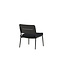 Gartensessel Lina Schwarz – Loungesessel 55×59×73 cm Stahl und Polster