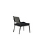 Gartensessel Lina Schwarz – Loungesessel 55×59×73 cm Stahl und Polster