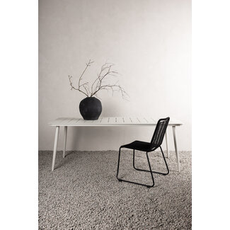 Venture Home Gartentisch Lina Beige – Esstisch 200×90×75 cm Aluminium
