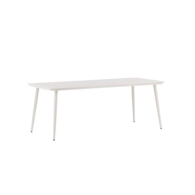 Gartentisch Lina Beige – Esstisch 200×90×75 cm Aluminium