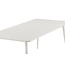 Gartentisch Lina Beige – Esstisch 200×90×75 cm Aluminium