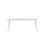 Gartentisch Lina Beige – Esstisch 200×90×75 cm Aluminium