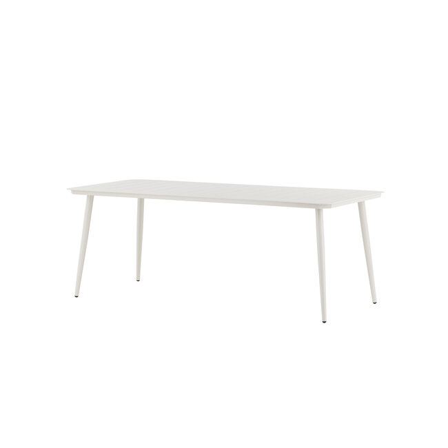Gartentisch Lina Beige – Esstisch 200×90×75 cm Aluminium