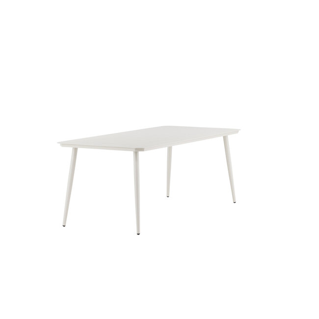 Gartentisch Lina Beige – Esstisch 200×90×75 cm Aluminium