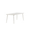 Gartentisch Lina Beige – Esstisch 200×90×75 cm Aluminium