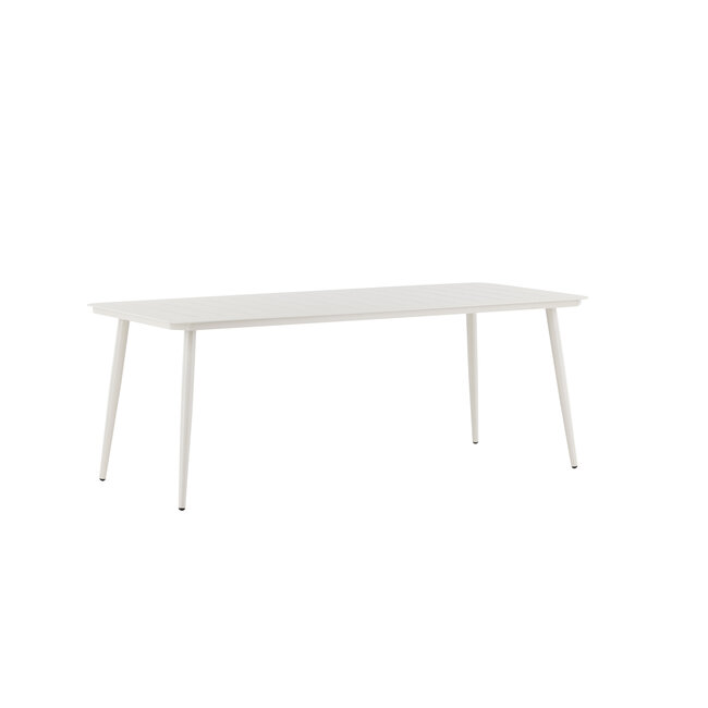 Gartentisch Lina Beige – Esstisch 200×90×75 cm Aluminium