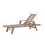 Gartenliege Little John Braun – Sonnenliege 200×72×55 cm Akazienholz