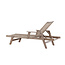 Gartenliege Little John Braun – Sonnenliege 200×72×55 cm Akazienholz