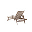 Gartenliege Little John Braun – Sonnenliege 200×72×55 cm Akazienholz