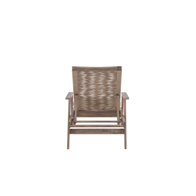 Gartenliege Little John Braun – Sonnenliege 200×72×55 cm Akazienholz
