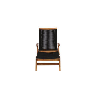 Venture Home Gartenliege Little John – Relaxliege 200×70×35 cm Akazienholz & Seilgeflecht