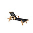 Gartenliege Little John – Relaxliege 200×70×35 cm Akazienholz und Seilgeflecht