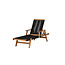 Gartenliege Little John – Relaxliege 200×70×35 cm Akazienholz und Seilgeflecht