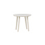Gartenbeistelltisch Lina Beige – Runder Sofatisch ø40×H35 cm Aluminium