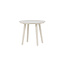 Gartenbeistelltisch Lina Beige – Runder Sofatisch ø40×H35 cm Aluminium