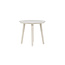 Gartenbeistelltisch Lina Beige – Runder Sofatisch ø40×H35 cm Aluminium