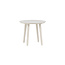 Gartenbeistelltisch Lina Beige – Runder Sofatisch ø40×H35 cm Aluminium