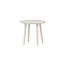 Gartenbeistelltisch Lina Beige – Runder Sofatisch ø40×H35 cm Aluminium