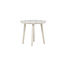 Gartenbeistelltisch Lina Beige – Runder Sofatisch ø40×H35 cm Aluminium