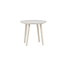 Gartenbeistelltisch Lina Beige – Runder Sofatisch ø40×H35 cm Aluminium