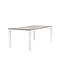 Gartentisch Llama Grau – Esstisch 205×100×75 cm Aluminium und HPL