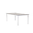 Gartentisch Llama Grau – Esstisch 205×100×75 cm Aluminium und HPL