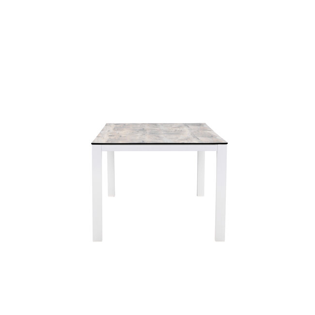 Gartentisch Llama Grau – Esstisch 205×100×75 cm Aluminium und HPL