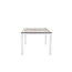 Gartentisch Llama Grau – Esstisch 205×100×75 cm Aluminium und HPL