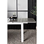 Gartentisch Levels Weiß – Esstisch 160×100×75 cm Aluminium und Aintwood