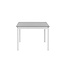 Gartentisch Levels Weiß – Esstisch 160×100×75 cm Aluminium und Aintwood