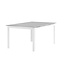 Gartentisch Levels Weiß – Esstisch 160×100×75 cm Aluminium und Aintwood