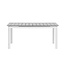 Gartentisch Levels Weiß – Esstisch 160×100×75 cm Aluminium und Aintwood