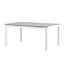 Gartentisch Levels Weiß – Esstisch 160×100×75 cm Aluminium und Aintwood