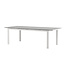 Gartentisch Levels Weiß – Esstisch 229×100×75 cm Aluminium und Aintwood
