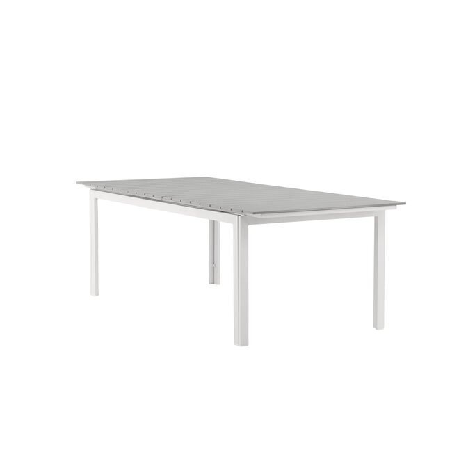 Gartentisch Levels Weiß – Esstisch 229×100×75 cm Aluminium und Aintwood