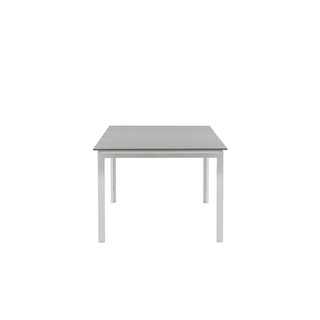 Gartentisch Levels Weiß – Esstisch 229×100×75 cm Aluminium und Aintwood