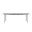 Gartentisch Levels Weiß – Esstisch 229×100×75 cm Aluminium und Aintwood