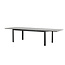 Gartentisch Levels Schwarz – Esstisch 229×100×75 cm Aluminium und Aintwood