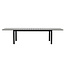 Gartentisch Levels Schwarz – Esstisch 229×100×75 cm Aluminium und Aintwood