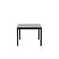 Gartentisch Levels Schwarz – Esstisch 160×100×75 cm Aluminium und Aintwood
