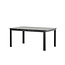 Gartentisch Levels Schwarz – Esstisch 160×100×75 cm Aluminium und Aintwood