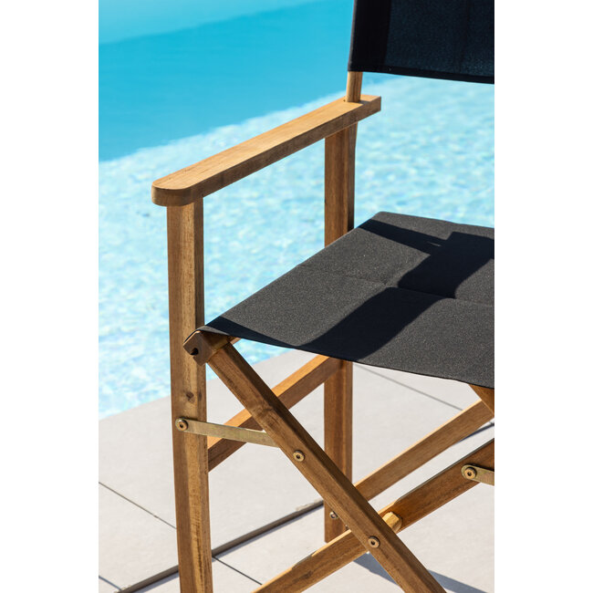 Gartenstuhl Marion – Essstuhl 53×55×90 cm Akazienholz und Polyester