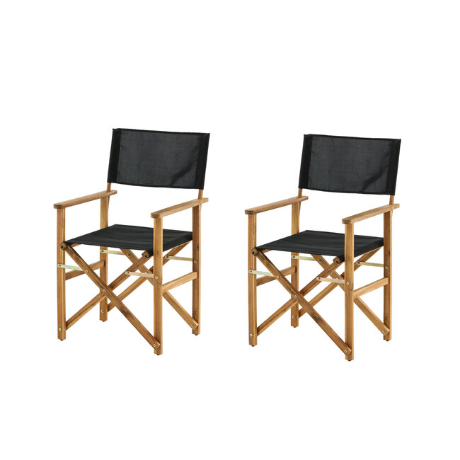 Gartenstuhl Marion – Essstuhl 53×55×90 cm Akazienholz und Polyester