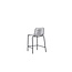 Gartenbarhocker Lindos Hellgrau – Barstuhl 53×54×89 cm Aluminium und Rope