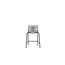 Gartenbarhocker Lindos Hellgrau – Barstuhl 53×54×89 cm Aluminium und Rope