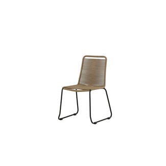 Venture Home Gartenstuhl Lindos Braun – Stapelstuhl 59×57×86 cm Aluminium & Rope