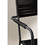Gartenstuhl Lindos Schwarz – Stapelstuhl 59×57×86 cm Aluminium und Rope
